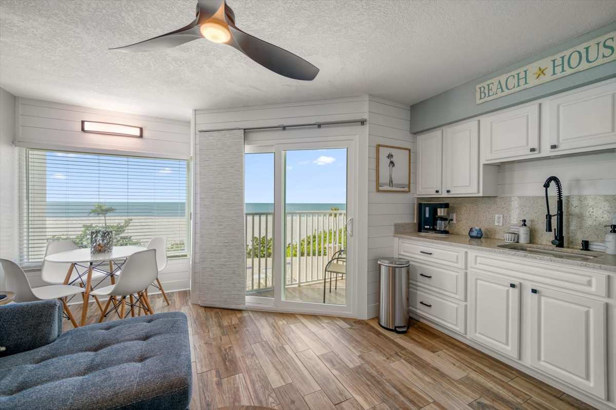 Ground-floor condo at the south end